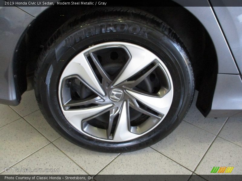 Modern Steel Metallic / Gray 2019 Honda Civic LX Sedan