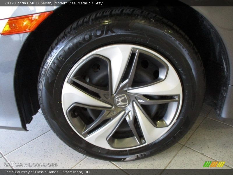 Modern Steel Metallic / Gray 2019 Honda Civic LX Sedan