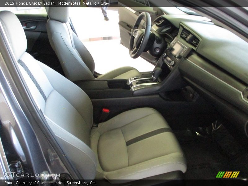Modern Steel Metallic / Gray 2019 Honda Civic LX Sedan