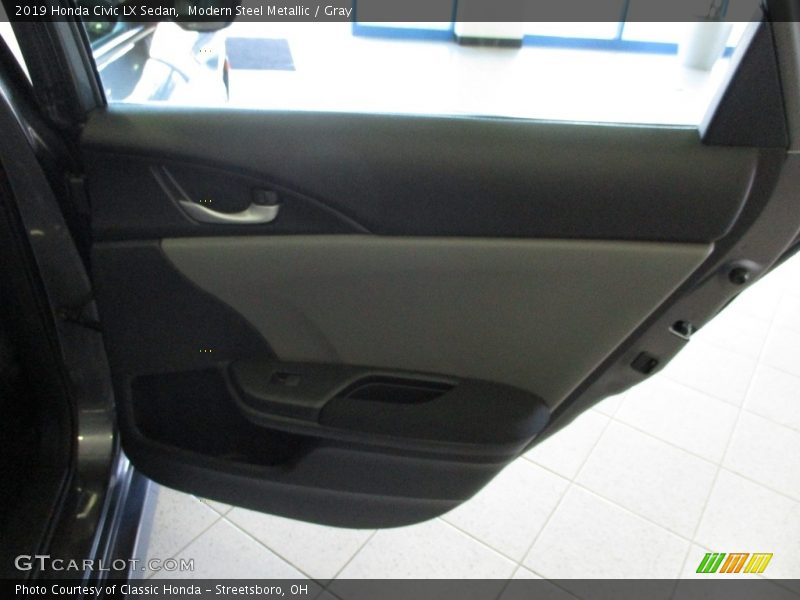Modern Steel Metallic / Gray 2019 Honda Civic LX Sedan