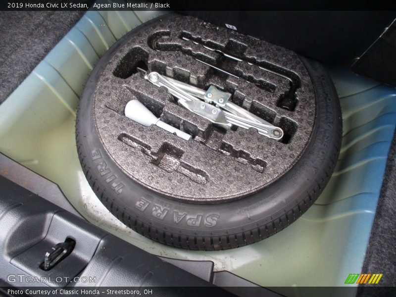 Agean Blue Metallic / Black 2019 Honda Civic LX Sedan