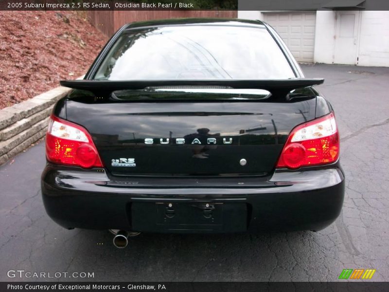 Obsidian Black Pearl / Black 2005 Subaru Impreza 2.5 RS Sedan