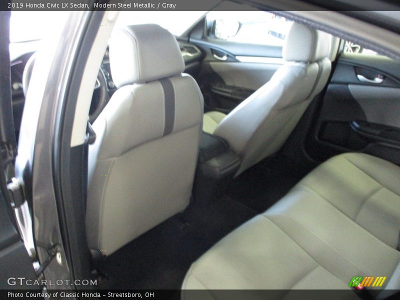Modern Steel Metallic / Gray 2019 Honda Civic LX Sedan