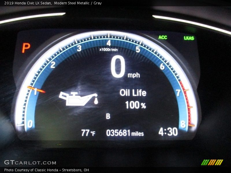 Modern Steel Metallic / Gray 2019 Honda Civic LX Sedan