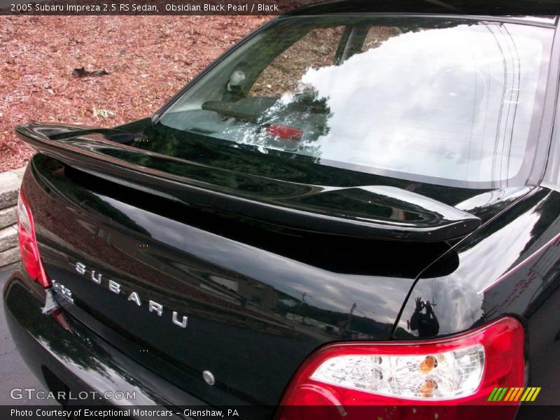 Obsidian Black Pearl / Black 2005 Subaru Impreza 2.5 RS Sedan