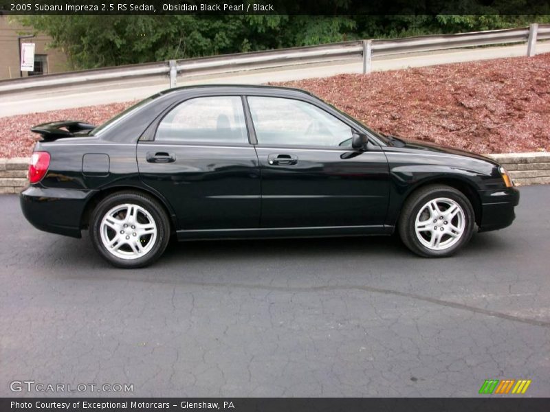 Obsidian Black Pearl / Black 2005 Subaru Impreza 2.5 RS Sedan