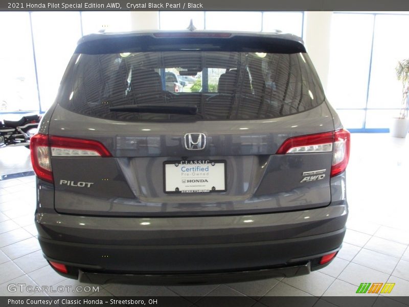 Crystal Black Pearl / Black 2021 Honda Pilot Special Edition AWD
