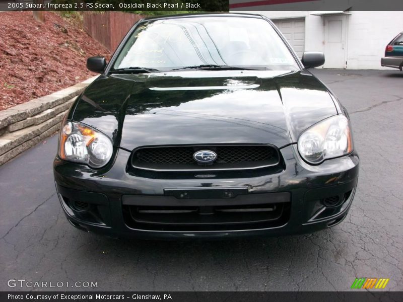 Obsidian Black Pearl / Black 2005 Subaru Impreza 2.5 RS Sedan