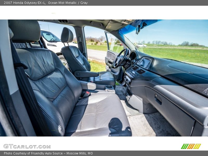 Ocean Mist Metallic / Gray 2007 Honda Odyssey EX-L