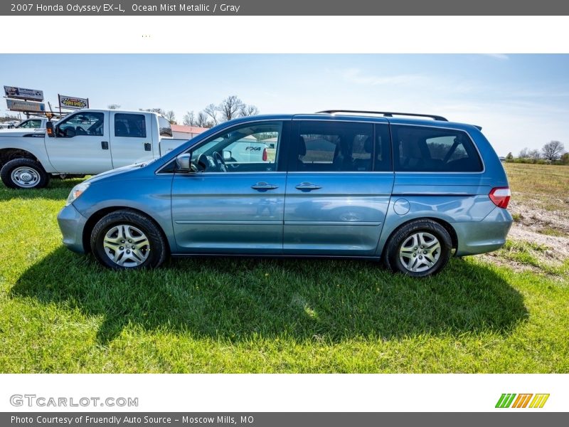 Ocean Mist Metallic / Gray 2007 Honda Odyssey EX-L