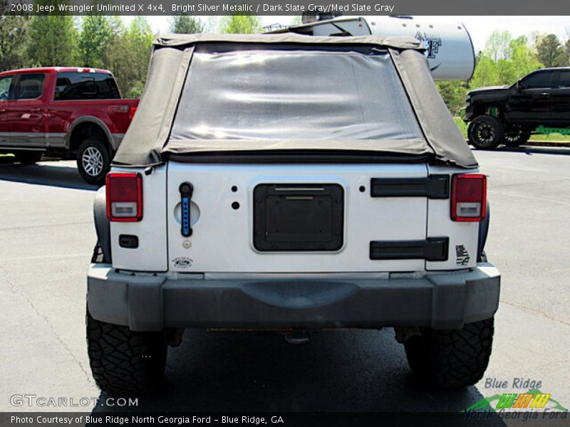 Bright Silver Metallic / Dark Slate Gray/Med Slate Gray 2008 Jeep Wrangler Unlimited X 4x4
