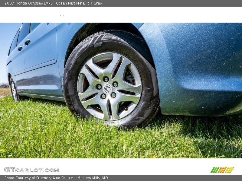 Ocean Mist Metallic / Gray 2007 Honda Odyssey EX-L