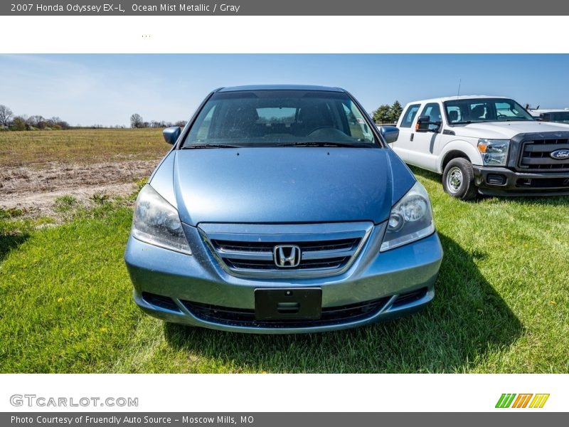 Ocean Mist Metallic / Gray 2007 Honda Odyssey EX-L