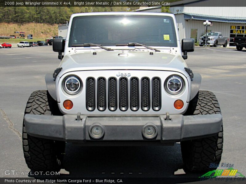 Bright Silver Metallic / Dark Slate Gray/Med Slate Gray 2008 Jeep Wrangler Unlimited X 4x4