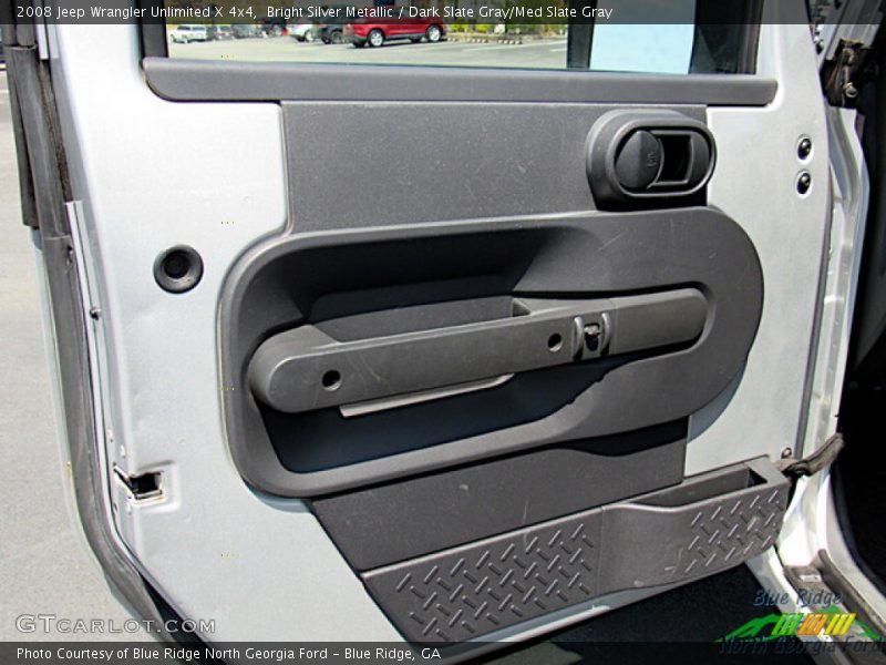 Bright Silver Metallic / Dark Slate Gray/Med Slate Gray 2008 Jeep Wrangler Unlimited X 4x4
