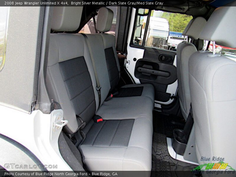 Bright Silver Metallic / Dark Slate Gray/Med Slate Gray 2008 Jeep Wrangler Unlimited X 4x4