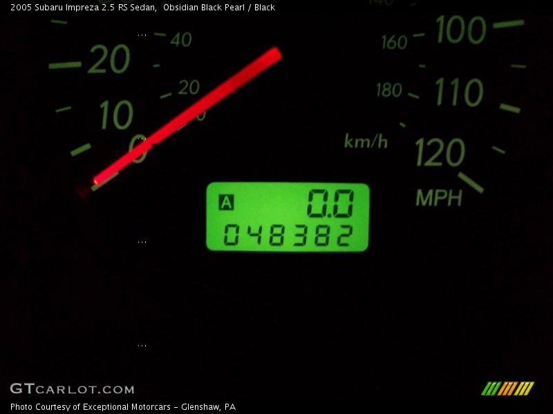 Obsidian Black Pearl / Black 2005 Subaru Impreza 2.5 RS Sedan