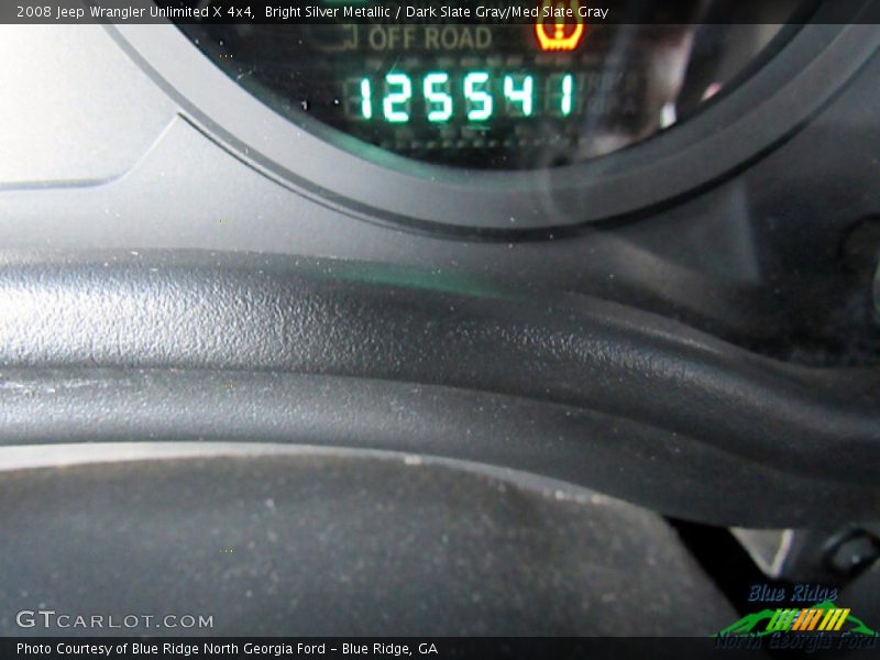Bright Silver Metallic / Dark Slate Gray/Med Slate Gray 2008 Jeep Wrangler Unlimited X 4x4