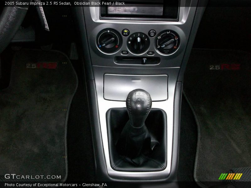 Obsidian Black Pearl / Black 2005 Subaru Impreza 2.5 RS Sedan