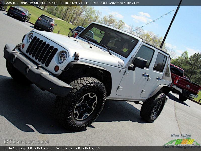 Bright Silver Metallic / Dark Slate Gray/Med Slate Gray 2008 Jeep Wrangler Unlimited X 4x4