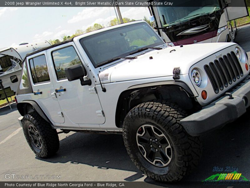 Bright Silver Metallic / Dark Slate Gray/Med Slate Gray 2008 Jeep Wrangler Unlimited X 4x4
