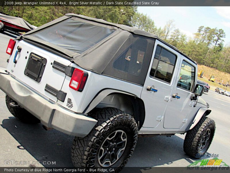 Bright Silver Metallic / Dark Slate Gray/Med Slate Gray 2008 Jeep Wrangler Unlimited X 4x4