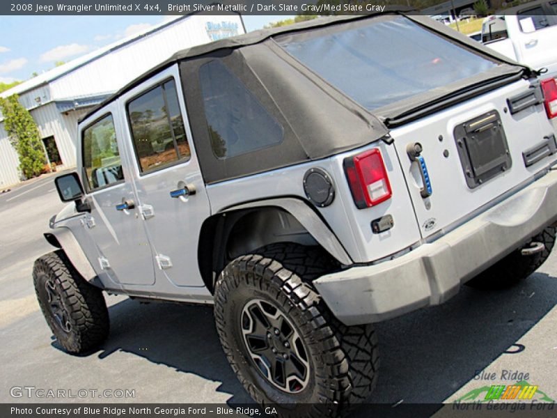 Bright Silver Metallic / Dark Slate Gray/Med Slate Gray 2008 Jeep Wrangler Unlimited X 4x4