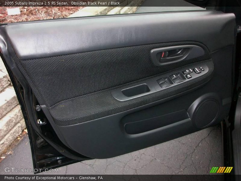 Obsidian Black Pearl / Black 2005 Subaru Impreza 2.5 RS Sedan