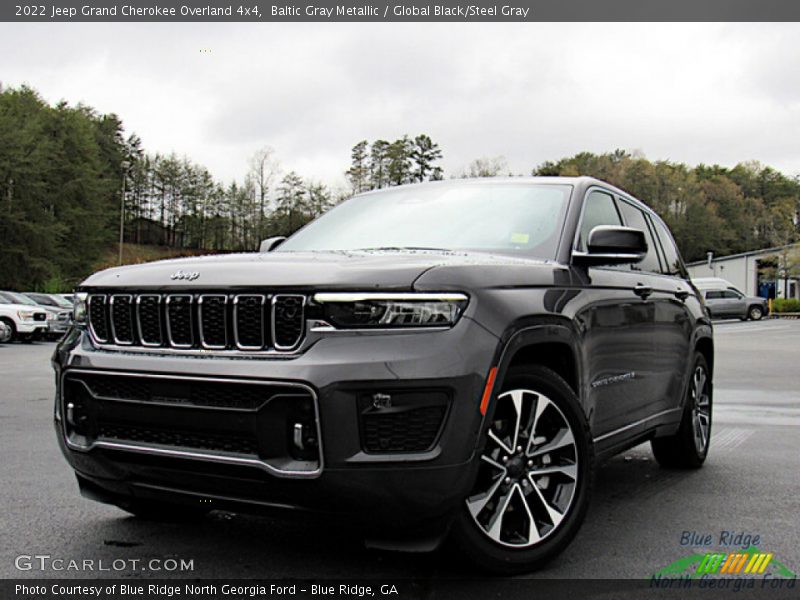 Baltic Gray Metallic / Global Black/Steel Gray 2022 Jeep Grand Cherokee Overland 4x4