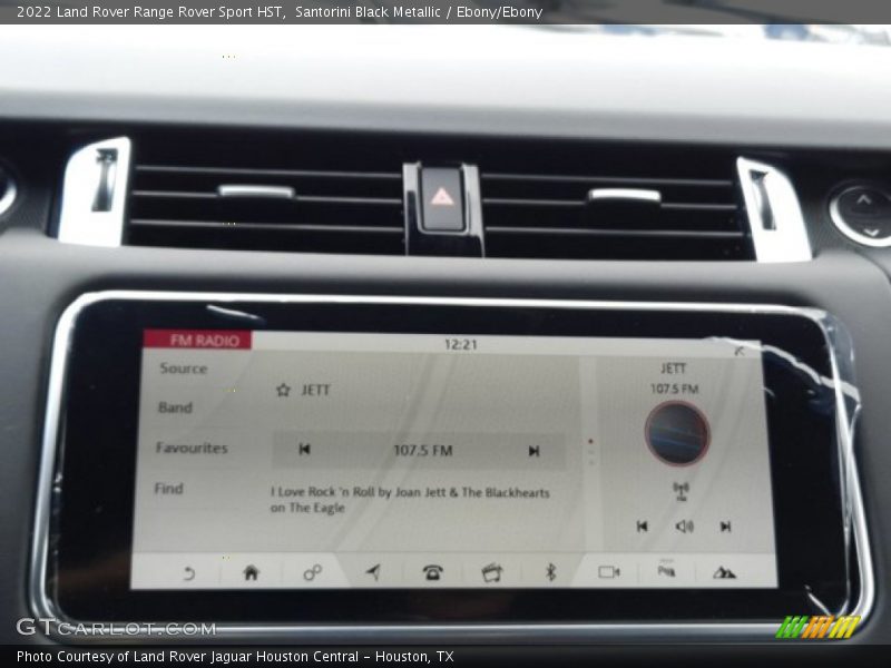 Santorini Black Metallic / Ebony/Ebony 2022 Land Rover Range Rover Sport HST