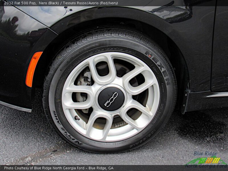 Nero (Black) / Tessuto Rosso/Avorio (Red/Ivory) 2012 Fiat 500 Pop