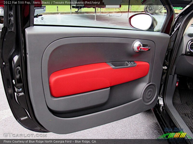 Nero (Black) / Tessuto Rosso/Avorio (Red/Ivory) 2012 Fiat 500 Pop