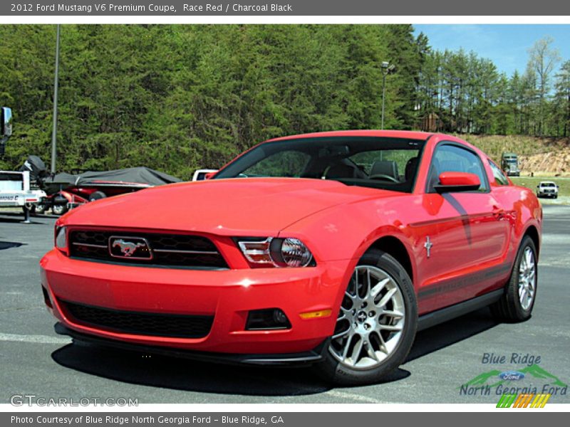 Race Red / Charcoal Black 2012 Ford Mustang V6 Premium Coupe