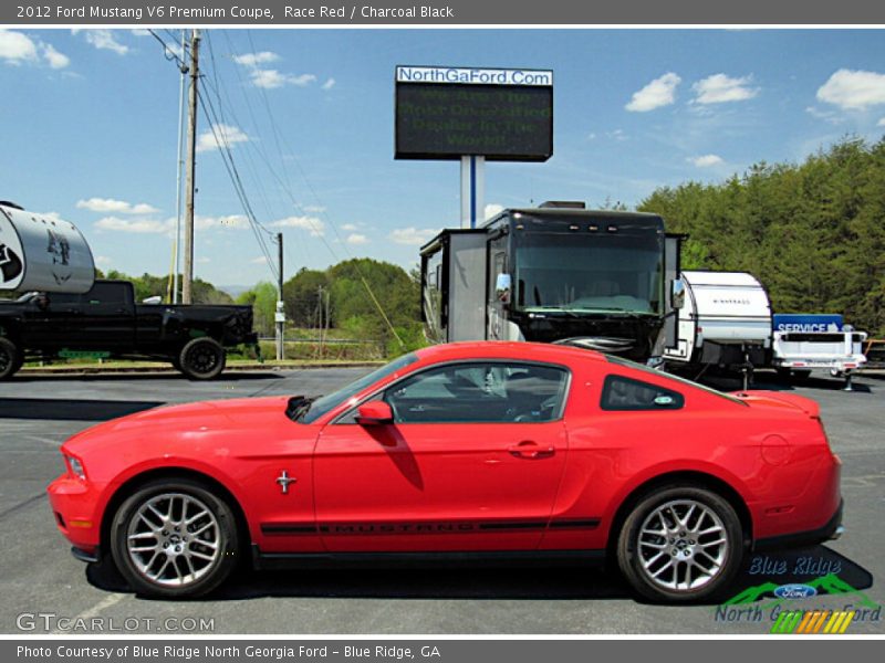 Race Red / Charcoal Black 2012 Ford Mustang V6 Premium Coupe