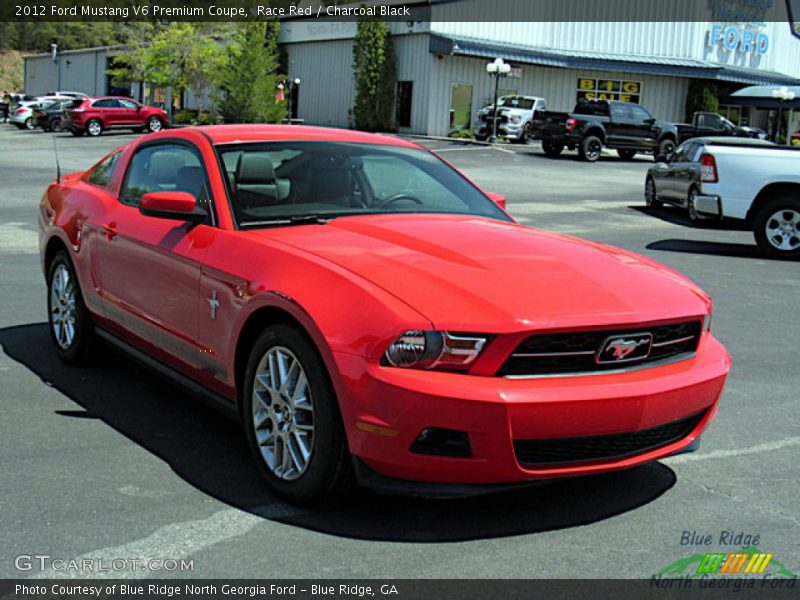 Race Red / Charcoal Black 2012 Ford Mustang V6 Premium Coupe