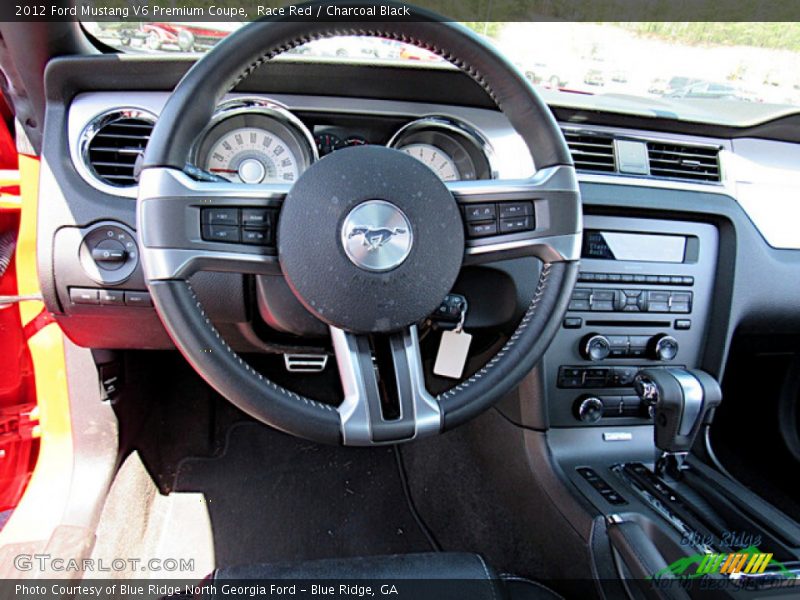 Race Red / Charcoal Black 2012 Ford Mustang V6 Premium Coupe