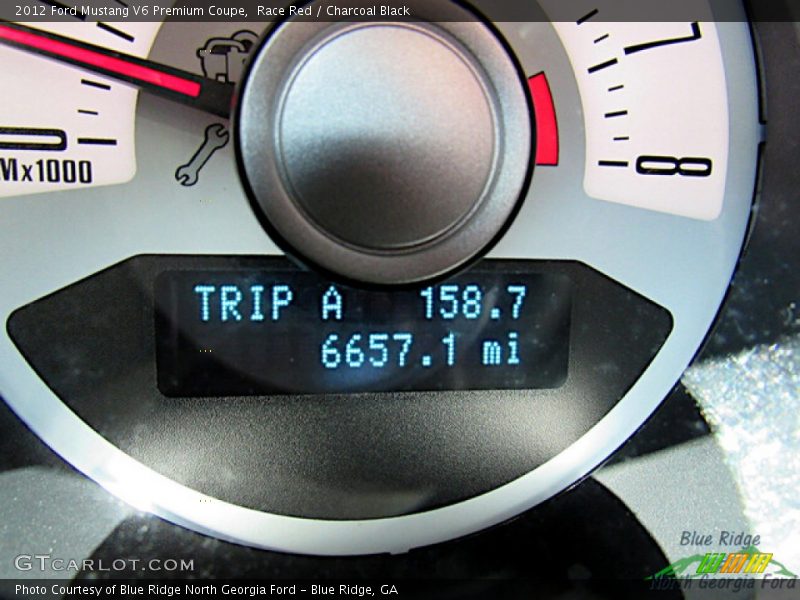 Race Red / Charcoal Black 2012 Ford Mustang V6 Premium Coupe