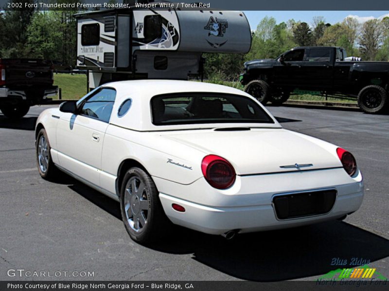 Whisper White / Torch Red 2002 Ford Thunderbird Premium Roadster