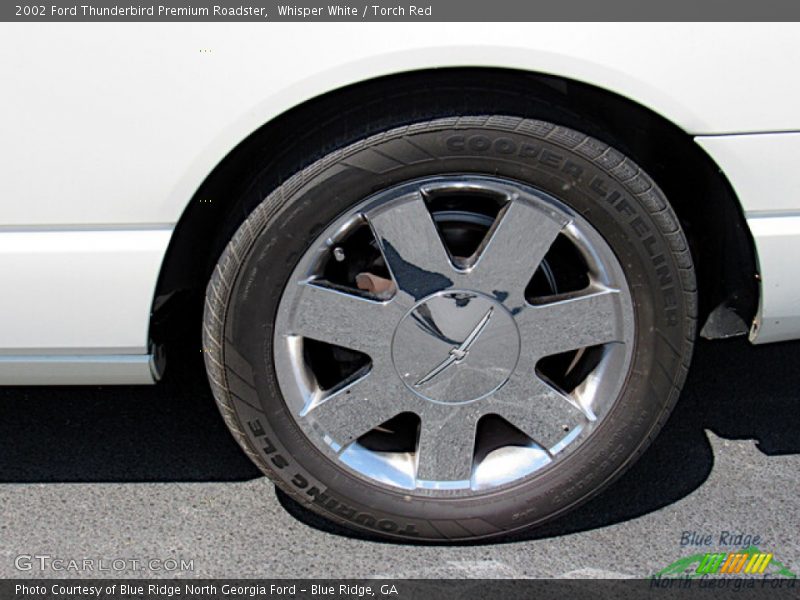 Whisper White / Torch Red 2002 Ford Thunderbird Premium Roadster