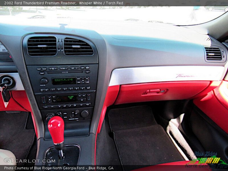 Whisper White / Torch Red 2002 Ford Thunderbird Premium Roadster