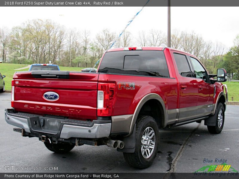 Ruby Red / Black 2018 Ford F250 Super Duty Lariat Crew Cab 4x4