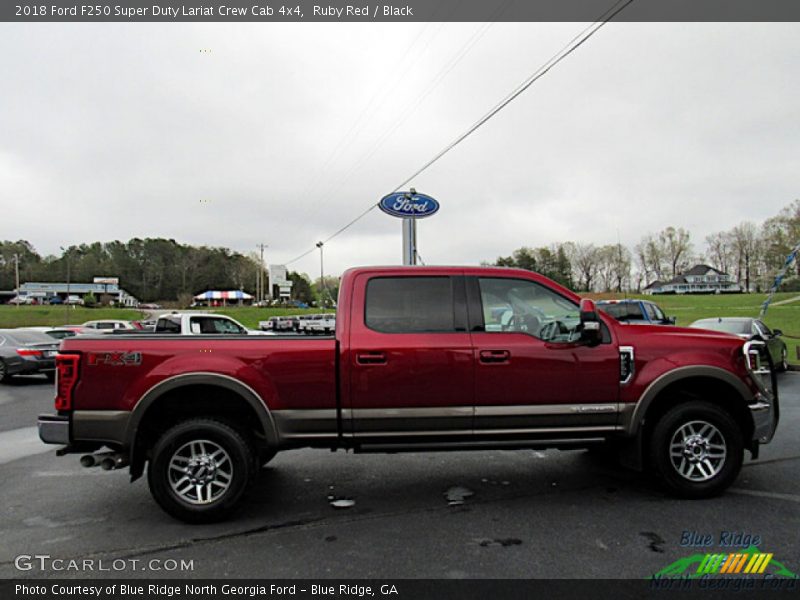 Ruby Red / Black 2018 Ford F250 Super Duty Lariat Crew Cab 4x4