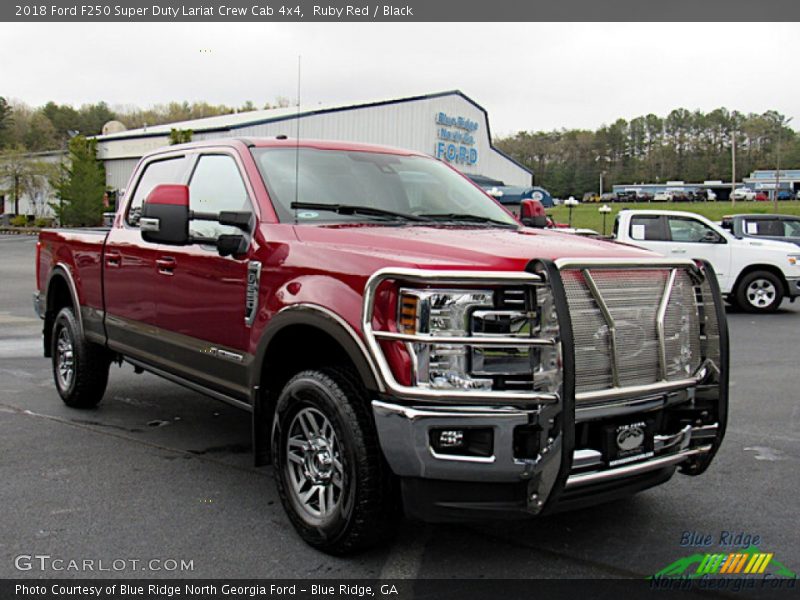 Ruby Red / Black 2018 Ford F250 Super Duty Lariat Crew Cab 4x4