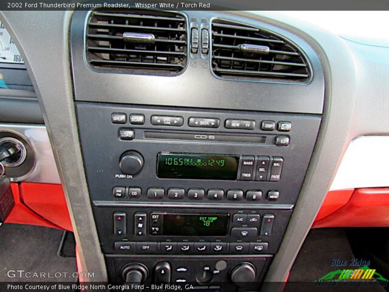 Whisper White / Torch Red 2002 Ford Thunderbird Premium Roadster