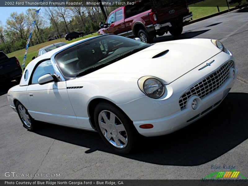 Whisper White / Torch Red 2002 Ford Thunderbird Premium Roadster