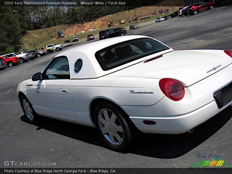 Whisper White / Torch Red 2002 Ford Thunderbird Premium Roadster