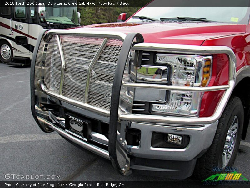 Ruby Red / Black 2018 Ford F250 Super Duty Lariat Crew Cab 4x4