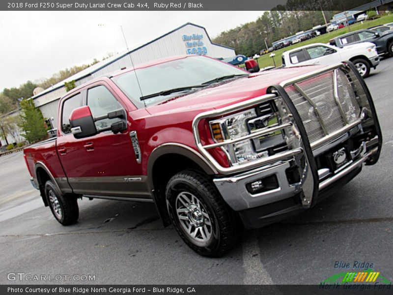 Ruby Red / Black 2018 Ford F250 Super Duty Lariat Crew Cab 4x4