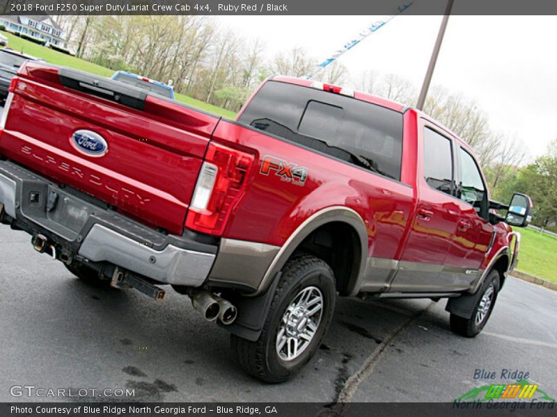 Ruby Red / Black 2018 Ford F250 Super Duty Lariat Crew Cab 4x4