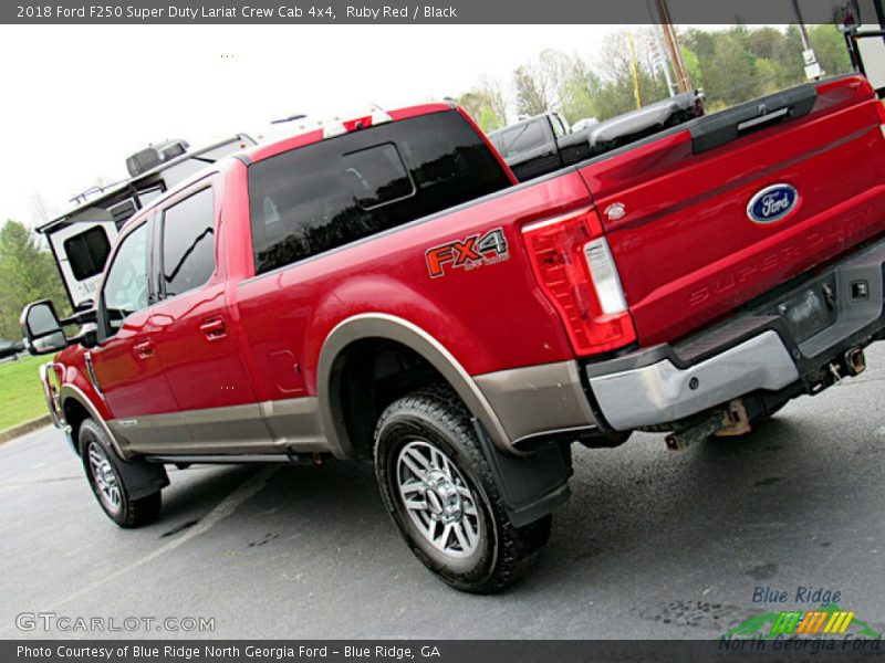 Ruby Red / Black 2018 Ford F250 Super Duty Lariat Crew Cab 4x4